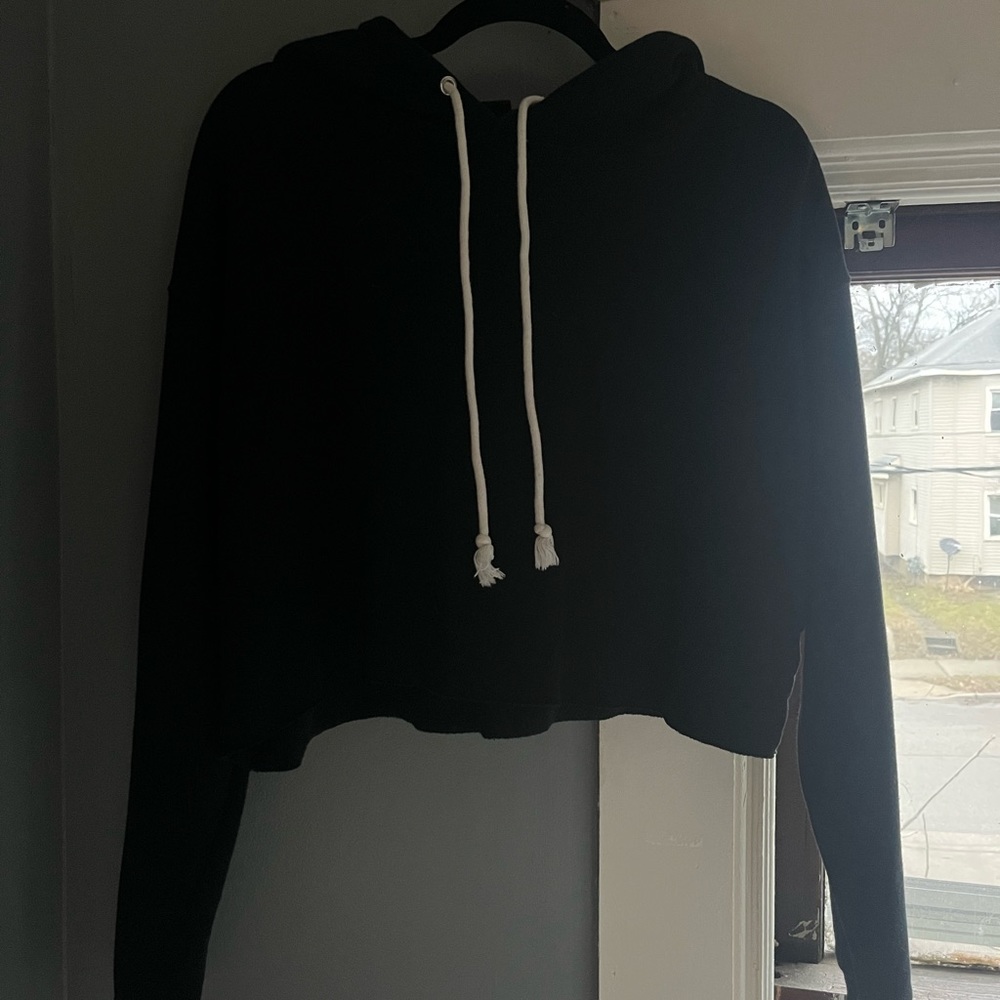 Wild fable black crop sweater